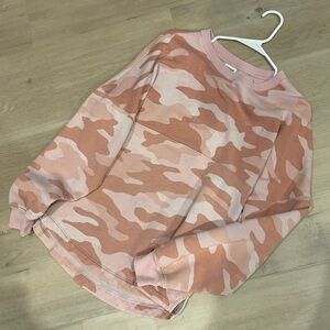 PINK Victoria's Secret Camouflage Sweater - Pink and Cream